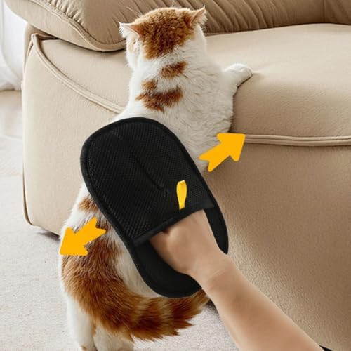 Pet Hair Remover Hair Removal Glove for Dogs & Cats Reusable Pet Hair Brush Mitt Pet Supplies for Couch, Carpet, and Car Seat - Image 5