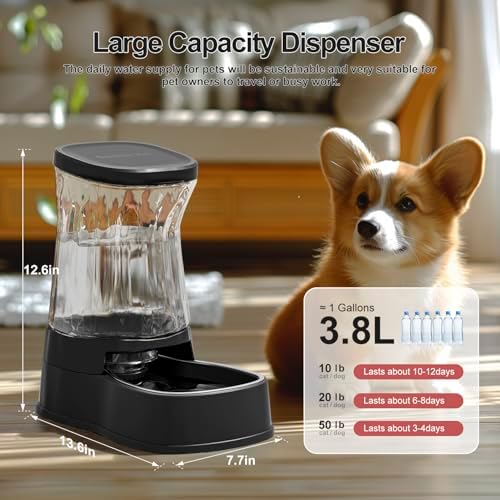 Automatic Dog Water Dispenser, Stainless Steel Bowls Feeder, 100% BPA-Free - Image 3