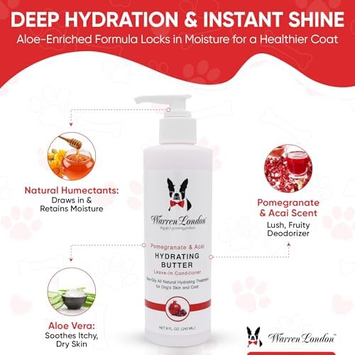 Warren London - Hydrating Butter For Dogs Skin & Coat,8 Oz,Pomegranate & Acai - Image 2