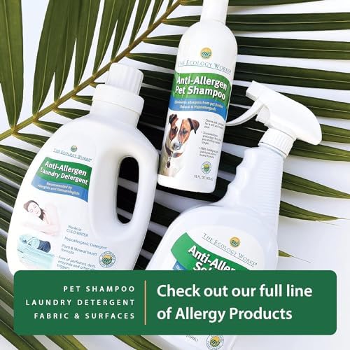 Anti-Allergen Pet Shampoo -Dog & Cat Dander Remover. Gentle Formula for Dry Sensitive Skin; Allergy Relief, The Ecology Works (16 Oz) - Image 7