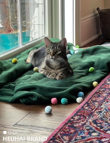 40 Pack Soft Fuzzy Play Balls Indoor Activity Toys for cats and kittens - Image 6