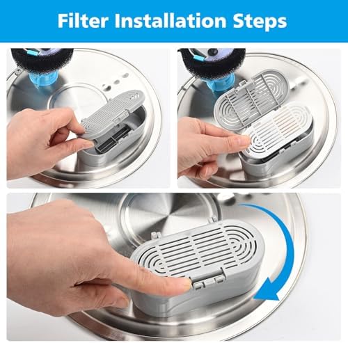Cat Water Fountain Filter Replacement for Stainless Steel Pet Fountain - Image 6