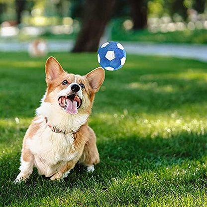 Dog Soccer Ball 3 Pack Squeaky Toy for Small Medium Dogs - Image 5