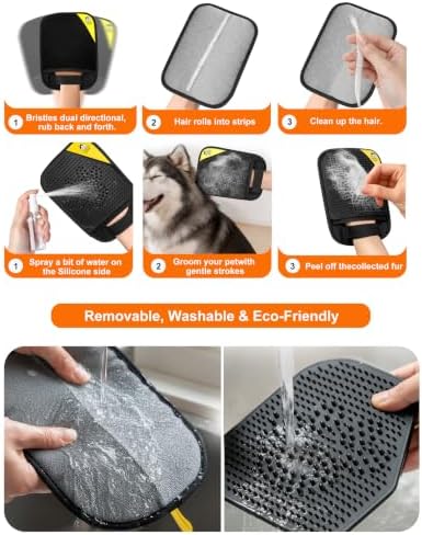 Pet Hair Remover for Furniture, 2-in-1 Pet Hair Removal Glove for Cats Dogs - Image 4