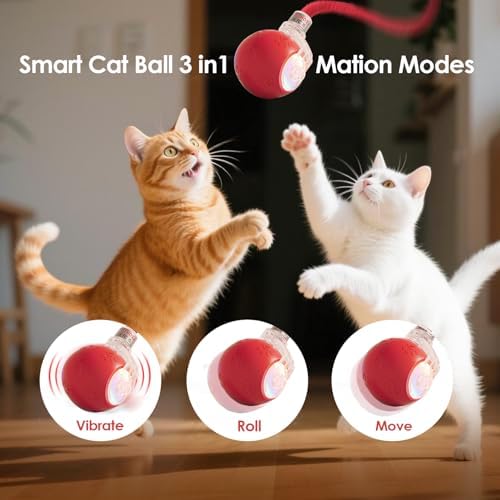 Interactive Cat Toys for Bored Indoor Cats - Motion Activated, RGB Lighting, 2 Speed Settings & 3 Modes - for Cats & Kittens! - Image 5