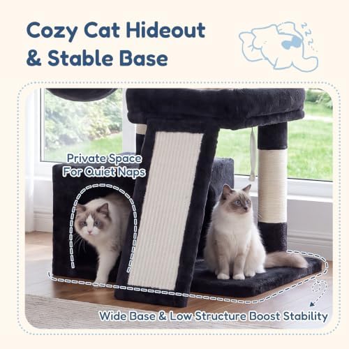 Heybly Cat Tree, Multi-Season Stable Cat Activity Tower, HCT207SG - Image 2
