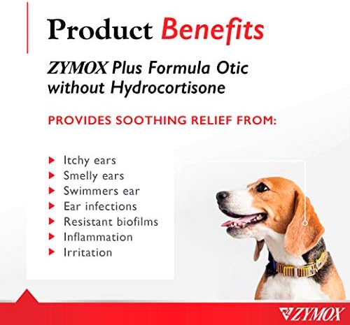 Zymox Advanced Formula Otic Plus Enzymatic Ear Solution for Dogs and Cats Without Hydrocortisone, 1.25oz - Image 2