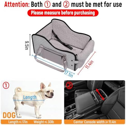 TKYZ Center Console Dog Car Seat for Small Dogs,Fit for Full Size Truck - Image 3
