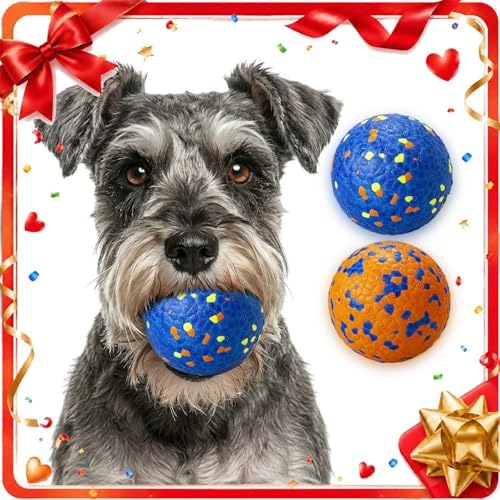Dog Ball Toys Dog Tennis Ball for Aggressive Chewers Indestructible Bouncy Lightweight Water Toy Fetch Ball for Large Medium and Small Dog - Image 2