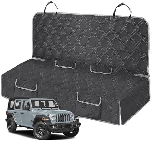 Dog Car Seat Cover for Jeep Wrangler 4 Door 2007-2025 by Kistrba