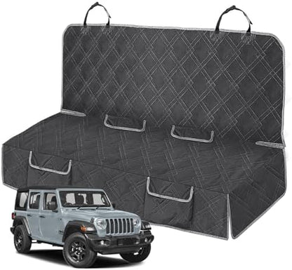 Dog Car Seat Cover for Jeep Wrangler 4 Door 2007-2025 by Kistrba