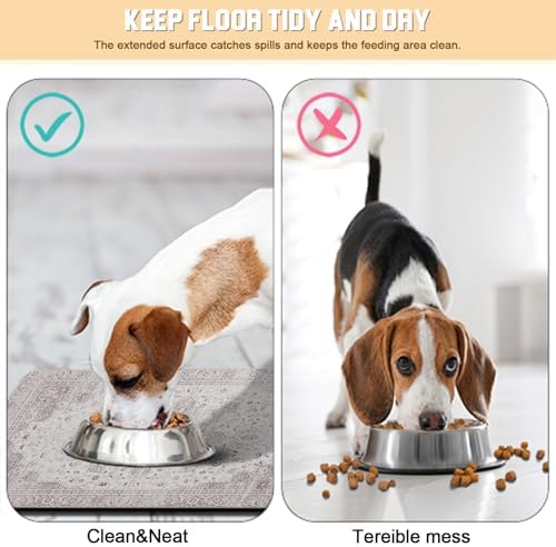Dog Food Mat for Floors Waterproof Quick Dry Pet Placemat Cat Feeding Bowls Mats for Food and Water, Eco-Friendly Dog Accessories Diatomite Pets Supplies 12" X 20" - Image 3