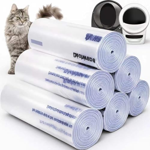 150 Pack Automatic Waste Bags Compatible with Litter Box Robot 3/4 by Loveishere