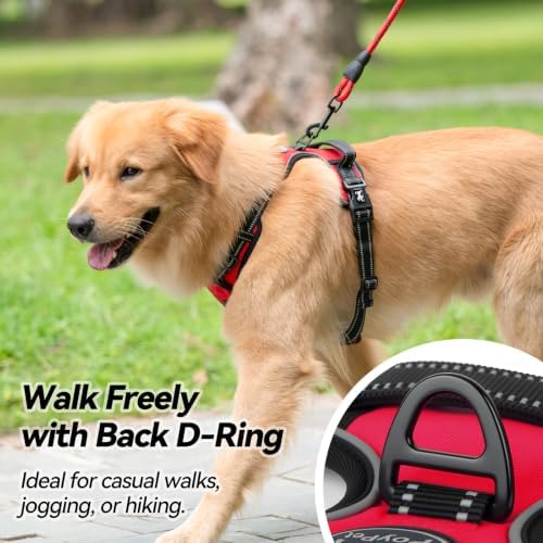 PoyPet No Pull Dog Harness Medium with Front Clip & Neck Release Buckle - Image 4