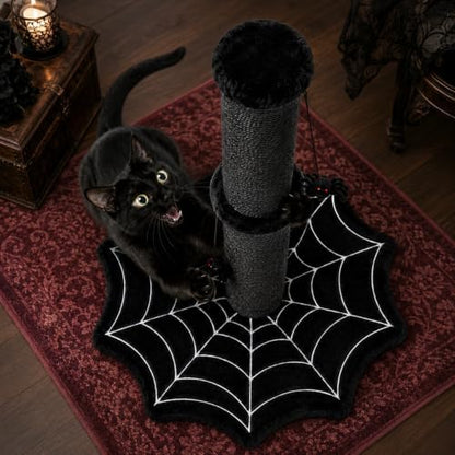 Gothic Cat Scratching Post with Spider Toys for Indoor Large Cats - Image 2