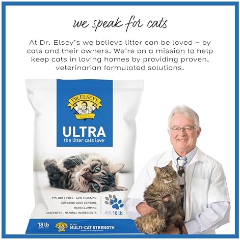 Dr. Elsey's Ultra Unscented Clumping Clay Cat Litter 18 lb Bag - Image 6