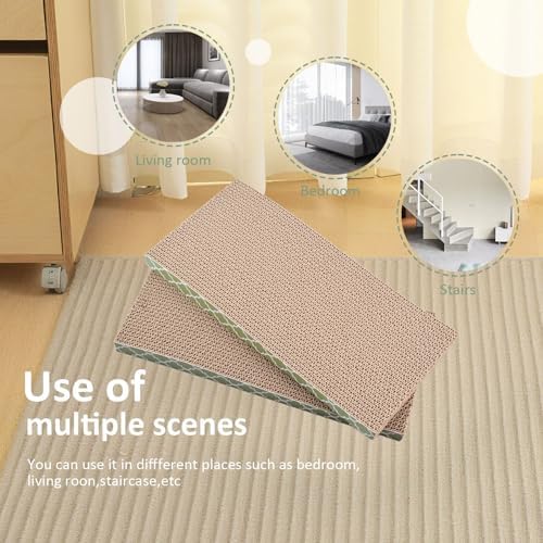 Cat Scratcher Cardboard Scratching Pads Scratch with Catnip 2PCS Reversible Corrugated Cardboard - Image 6