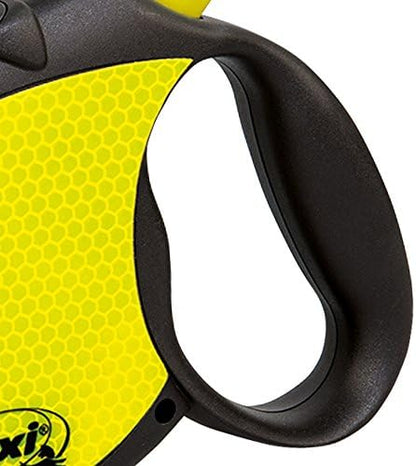 FLEXI Neon Retractable Dog Leash (Cord), 16 ft, Small, Black/Yellow - Image 2