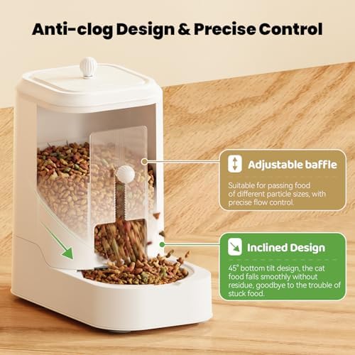 JUNSPOW Automatic Cat Feeder & Water Dispenser Set (Bowl not Included) - Image 2