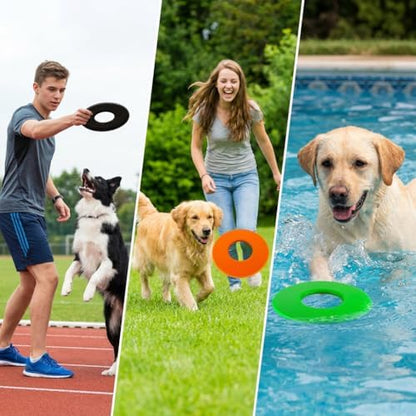 Dog Flying Disc Lightweight, Pets Dog Flying Disc, Floating Water Dog Toy, Dog Launchers Toy, The Best Gift for Your Lovely Pet - Image 2