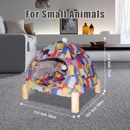 Pozico Portable Cat Tent Bed – Lightweight Foldable Cat House with Soft Washable Cushion, Warm Enclosed Cave for Kittens, Indoor Cats & Small Dogs - Image 3