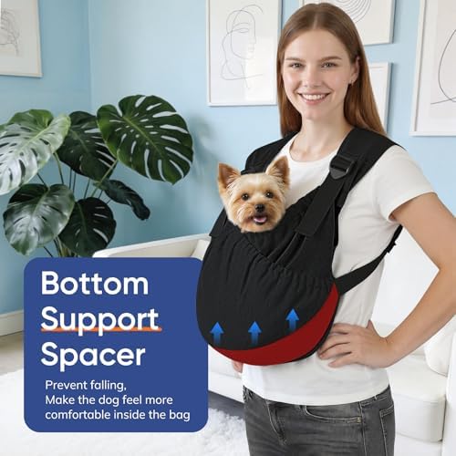 Supet Dog Sling Carrier for Pets, Adjustable Hands Free Front Chest Pouch - Image 5