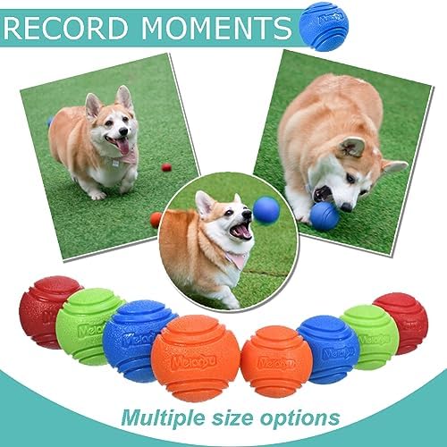 4 Pcs Rubber Balls, 2.4in/6cm in Diameter for Medium Dogs 30-60 Lbs - High Bounce, Waterproof, Chew Resistant Toy Balls Belgian Malinois Gifts (6cm) - Image 5