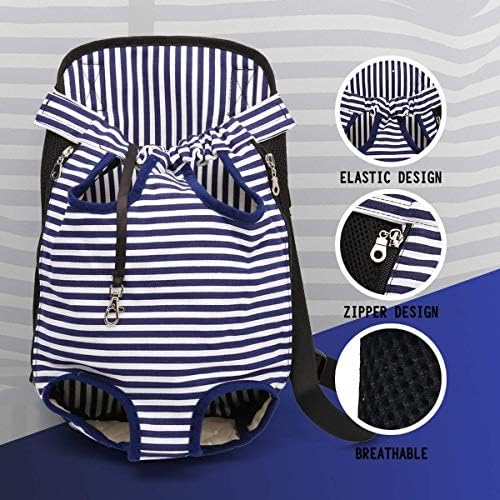 Dog Carrier Comfortable Legs Out Front Pet Carrier Backpack Cat Puppy Tote Holder Bag with Shoulder Strap and Sling for Outdoor Hiking Camping Cycling - Image 3