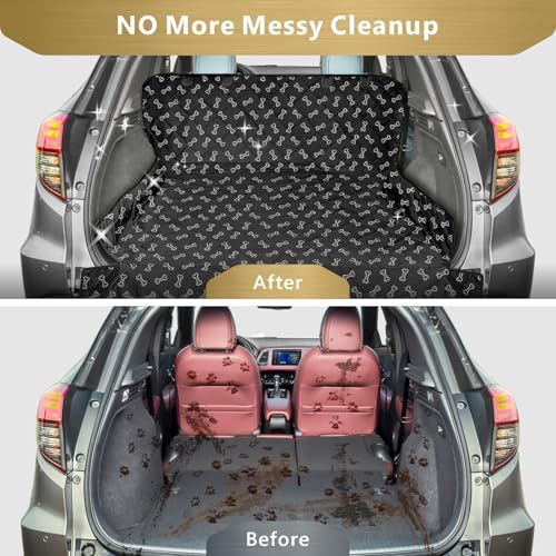 F-color SUV Cargo Liner for Dogs - Heavy Duty Trunk Cover for Midsize SUVs - Image 3