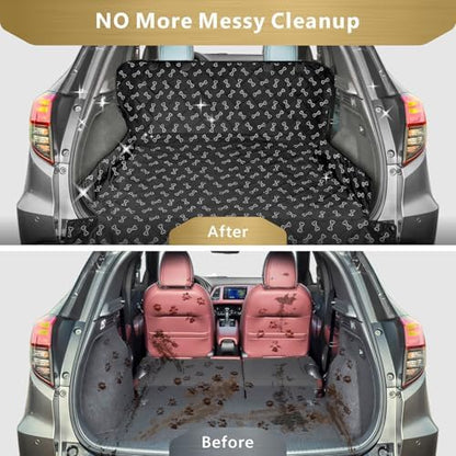 F-color SUV Cargo Liner for Dogs - Heavy Duty Trunk Cover for Midsize SUVs - Image 3