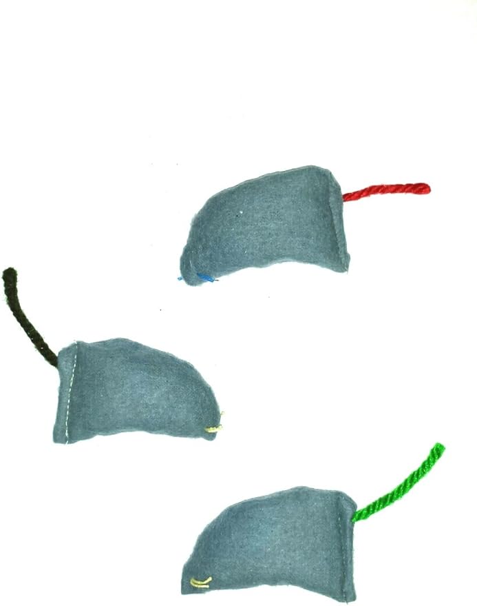 3 Count Catnip Mouse Pet Toy
