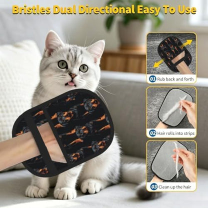 Rottweiler Dog Black Tan Guard Breed Pet Hair Removal Glove For Cats Dogs - Image 7