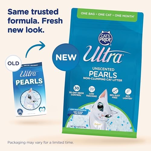 Ultra Pearls Cat Litter - 99.9% Dust Free, Low Tracking, Soft on Paws, Fragrance Free - 5 Lbs. - Image 2