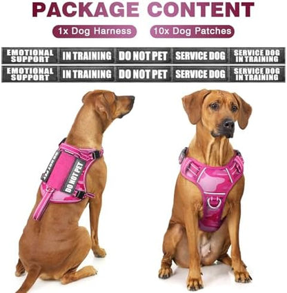 WINSEE Tactical Dog Harness, No Pull Dog Harness for Medium Large Dogs with Handle & Molle, Military Service Dog Vest Harness in Training Pet Harness for Small Dogs - Image 6