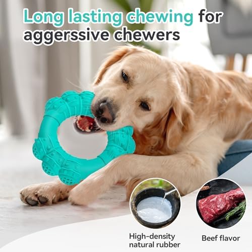 Indestructible Dog Chews - Super Duty Chew Toys for Aggressive Dogs, Puppy Teething Relief & Interactive Play - Image 3