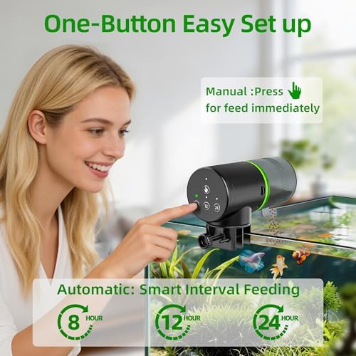 Freesea Automatic Fish Feeder for Aquarium: One-Touch Easy Setup & 3 Timers - Image 2