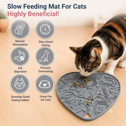 Interactive Cat Puzzle Feeder & Dog Enrichment Toy, Slow Feeder for Indoor Cats, Kittens, Puppies & Small Dogs, Treat Dispensing Food Puzzle to Encourage Foraging, Mental Stimulation & Reduce Boredom - Image 2