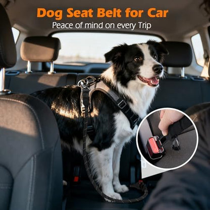 PetBonus 2 Packs Dog Seat Belt for Car, Rope Dog Car Harness for Vehicle - Image 3