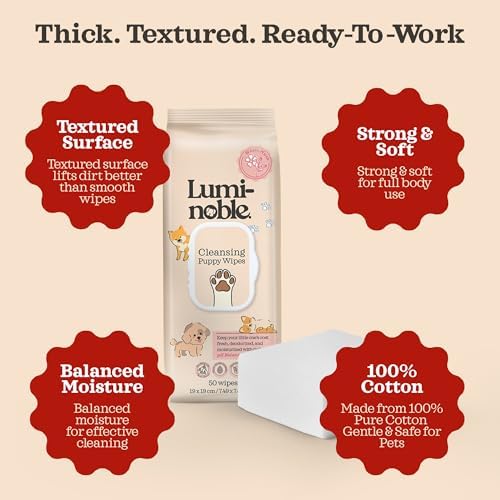 Puppy Wipes for Dogs & Cats, dog wipes cleaning deodorizing, 200 Ct (4x50) - Image 4