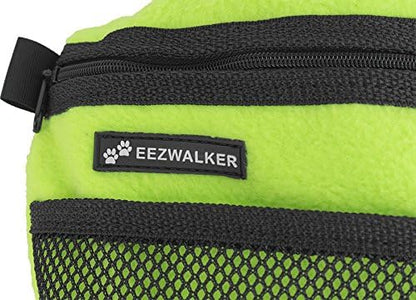 ActiveDogs Dog Handler Bag w/Bungee Leash, Water-Resistant Adjustable Treat Bag + Hands-Free 36"-52" Leash Combo - Lime Green Fleece