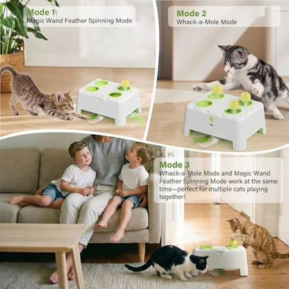 Cat Interactive Automatic Toys, Magic House Whack-a-Mole Toy - Image 2