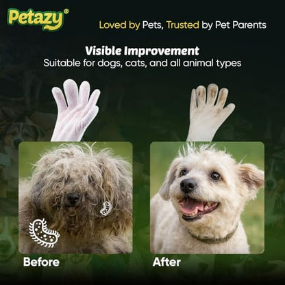Petazy Pet Glove Wipes for Dogs & Cats - Paws, Ears & Butt Cleaning, 50 pk - Image 6