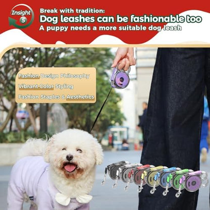 10 ft Retractable Dog Leash for Tiny & Small Dogs, Puppies, Cats - Image 6