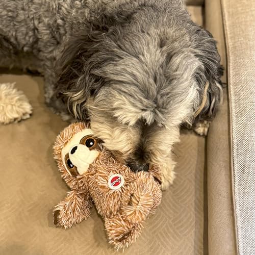SPOT Fun Sloth Dog Toy - Soft, Stuffed, Squeaky, Plush Fabric Toy for Mini and Small Dogs and Puppies, Enrichment for Light Chewers and Cuddlers, 7in - Image 5
