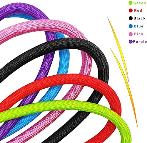 6 Foot Dog Tie Out Rope Leash, Training Tie Down Nylon Dog Tether for Camping, Indoor, Outdoor and Front Yard (1/2" x 6ft, Black) - Image 6