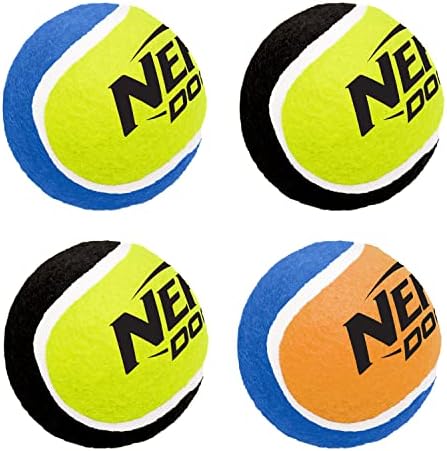 Nerf Dog 2.5in Squeak Tennis Ball 4-Pack, Multicolor - Image 4