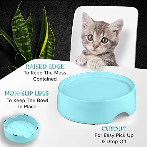 CatGuru Food Table for Cat Bowls, Elevated Feeding Station for Cat Food Bowl, Raised Stand for Pet Food and Water Bowls, Pet Feeder for Indoor Cats, Stress Free Stand for Pet Dishes or Plates (Aruba) - Image 4
