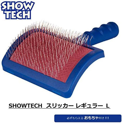 Show Tech Tuffer Than Tangles Regular Large Slicker Brush for Dog Grooming, Dog Brush for Doodle Breeds, Dematting, Remove Undercoat - Image 2
