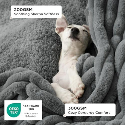 Bedsure ComfyFleece™ Waterproof Dog Blankets for Large Dogs,40x50 - Image 2