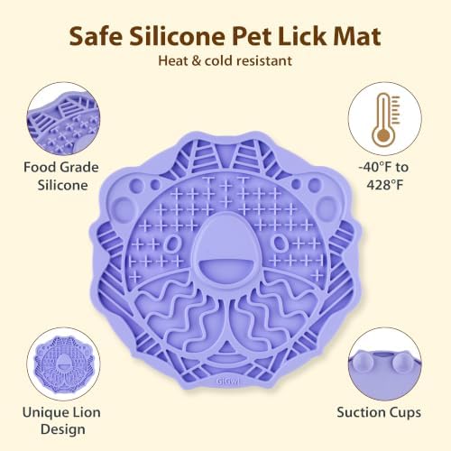 GiGwi Lick Mat for Dogs Cats, Anti-Stress Slow Feeding Mat for Pet - Image 2